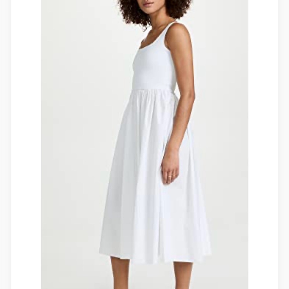 Theory White Midi Dress